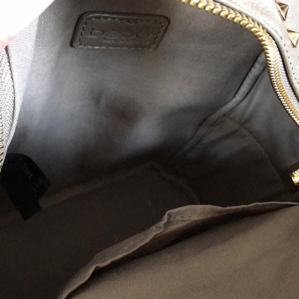 🆕 Bebe Mini Taupe Backpack with Bling! - Picture 8 of 8